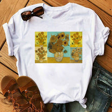 Load image into Gallery viewer, WOMEN&#39;S SHORT-SLEEVED T-SHIRT / VINCENT VAN GOGH 
