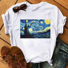 Load image into Gallery viewer, WOMEN&#39;S SHORT-SLEEVED T-SHIRT / VINCENT VAN GOGH 
