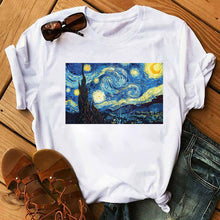 Load image into Gallery viewer, WOMEN&#39;S SHORT-SLEEVED T-SHIRT / VINCENT VAN GOGH 
