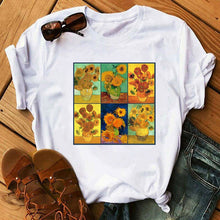 Load image into Gallery viewer, WOMEN&#39;S SHORT-SLEEVED T-SHIRT / VINCENT VAN GOGH 
