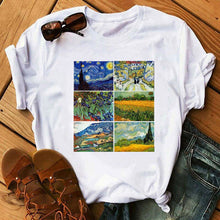 Load image into Gallery viewer, WOMEN&#39;S SHORT-SLEEVED T-SHIRT / VINCENT VAN GOGH 
