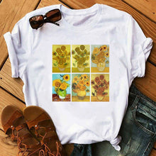 Load image into Gallery viewer, WOMEN&#39;S SHORT-SLEEVED T-SHIRT / VINCENT VAN GOGH 
